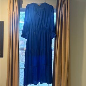 Royal Blue Midi Dress